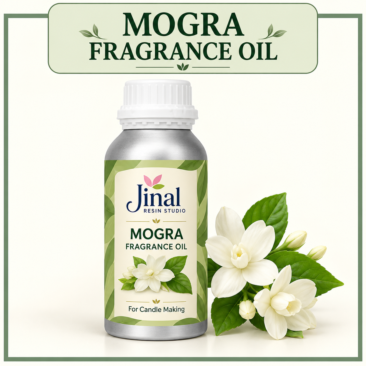 Mogra Candle Fragrance Oil 1 kg – Floral Fragrance for Candle Making