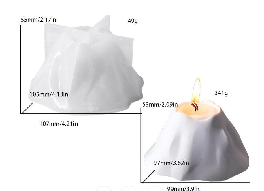 Mountain Candle Holder Mould