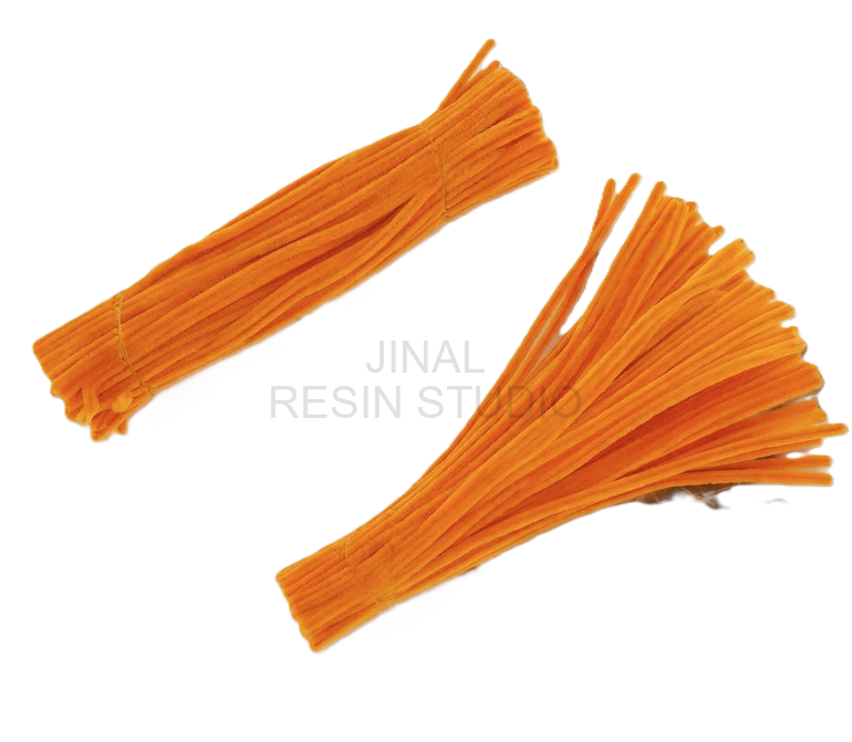 Papaya Orange  Pipe Cleaners 8MM