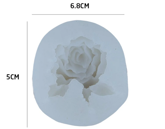 3D Rose Flower Candle Handmade Mould HM0201