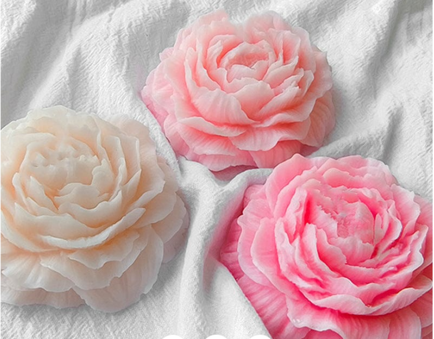 3D Flower Rose Candle Mould