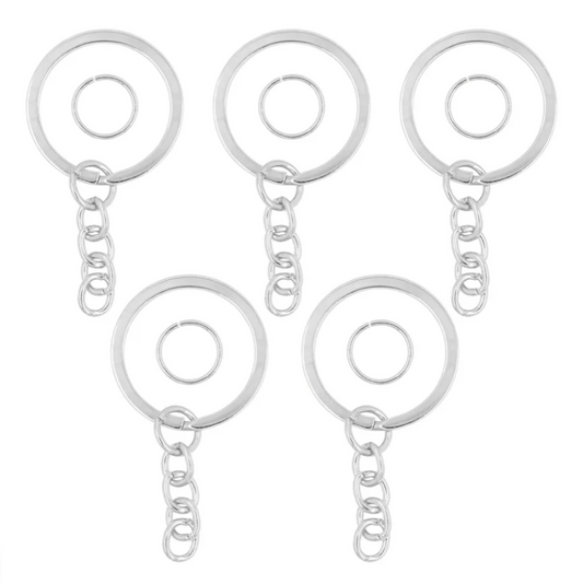 Big 30mm Keychain With Connecter Ring