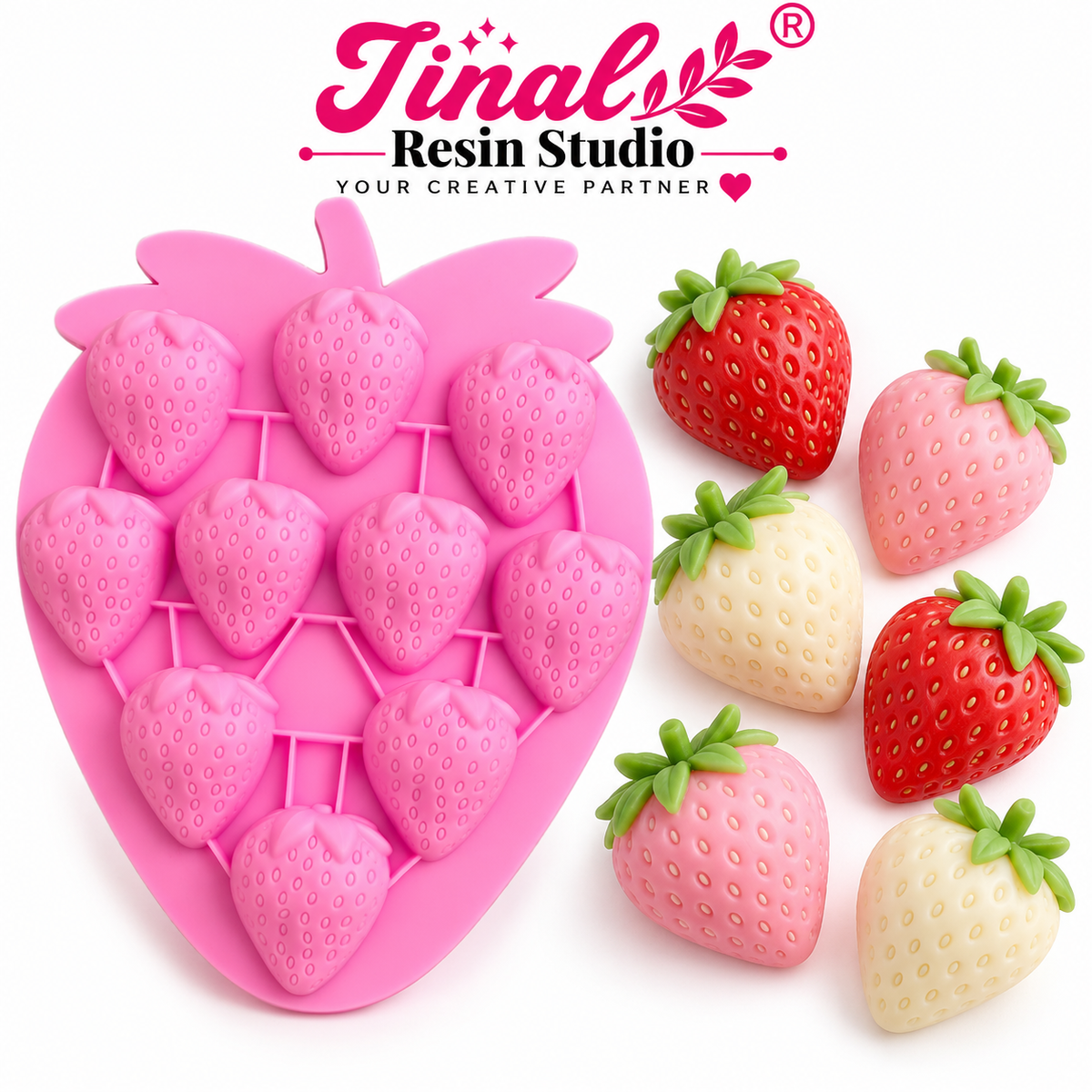 10 cavity strawberry mould