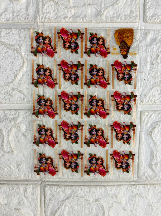 Shree Krishna Ji UV DTF Sticker Design 03