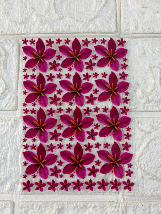 Flower UV DTF Sticker