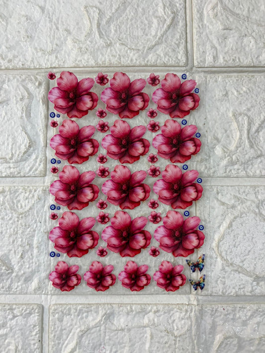Flower UV DTF Sticker
