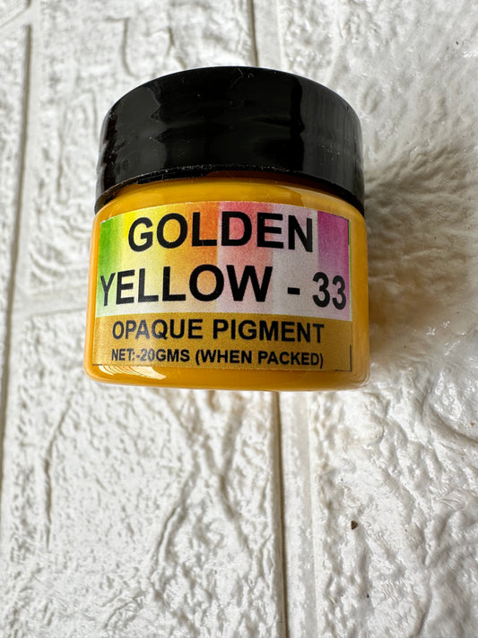 Golden yellow opaque pigment