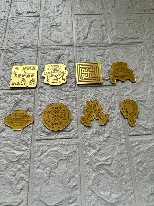 Shaped Ashtamangal Cutout