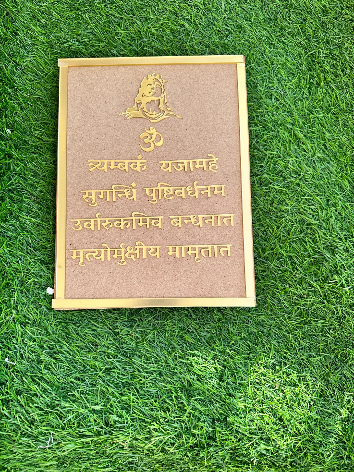 Mrityunjaya mantra with mdf frame