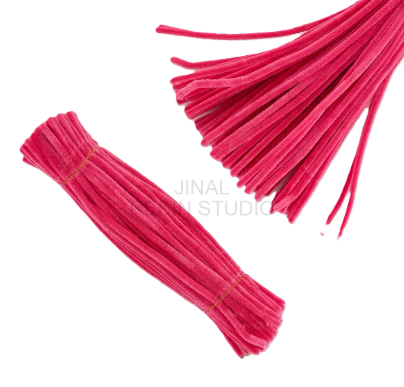 Pink Pipe Cleaners 8MM