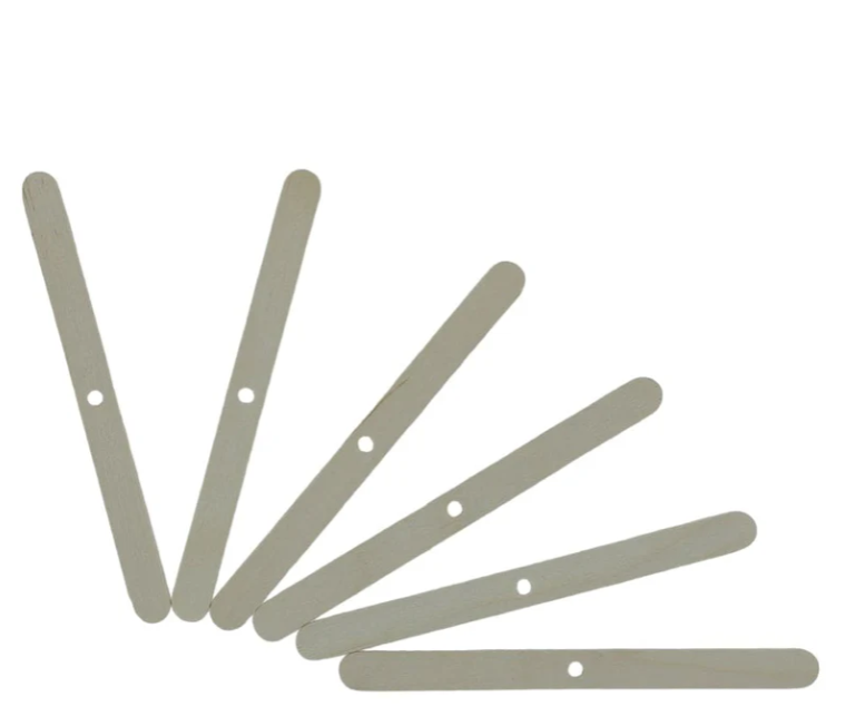 Small Wooden 1 Hole Wick Holder