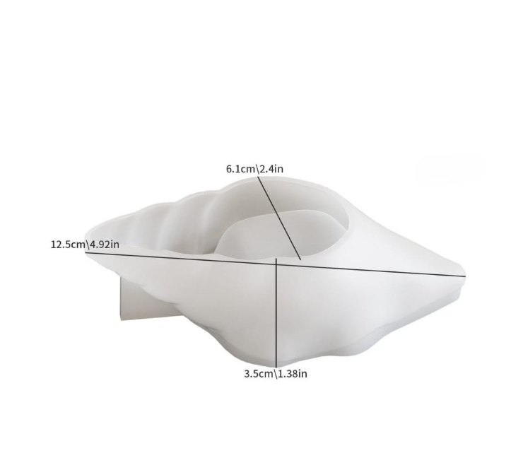 Divine Spiral Conch Candle Mould